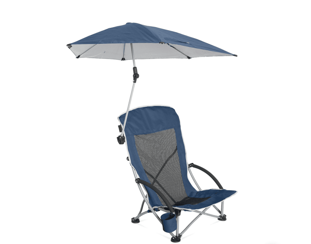 כיסא ים מתקפל כחול רשת