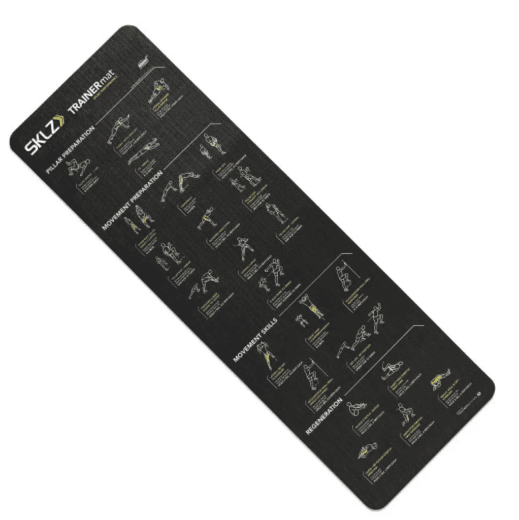 מזרן עם הדפס של תרגילים