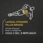 מזרן עם הדפס של תרגילים