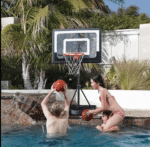 מתקן כדורסל לחצר ולבריכה