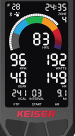 מסך אופני כושר