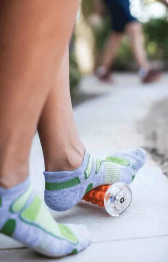 גלגלת עיסוי כתום לרגל