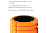 ⁦גליל עיסוי חלול כתום – GRID® Foam Roller⁩ – תמונה ⁦3⁩