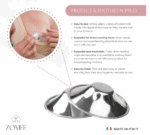 גביעי הנקה מקוריים מכסף