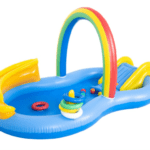 בריכת פעילות מתנפחת עם מגלשה לפעותות