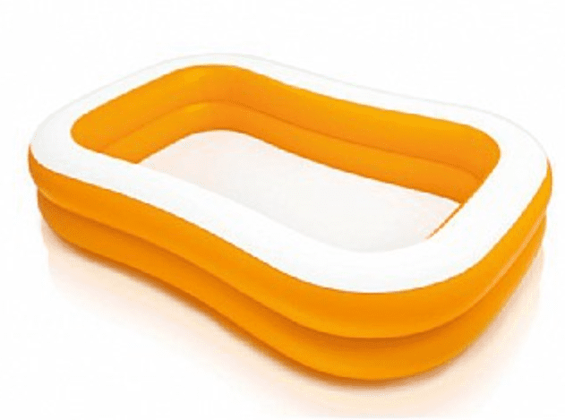 בריכה מתנפחת מלבנית כתום INTEX