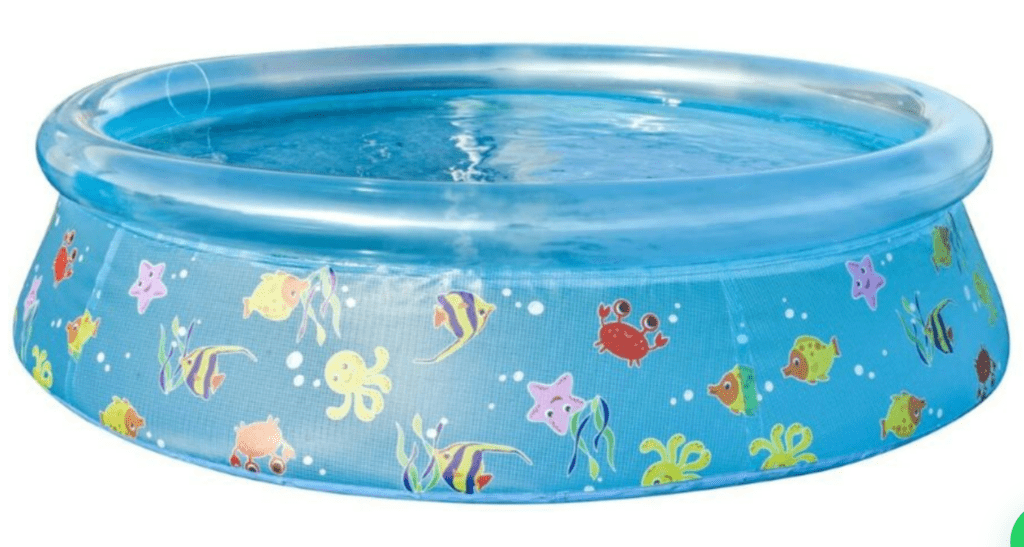 בריכה המתנפחת האובלית בעיצוב קלאסי