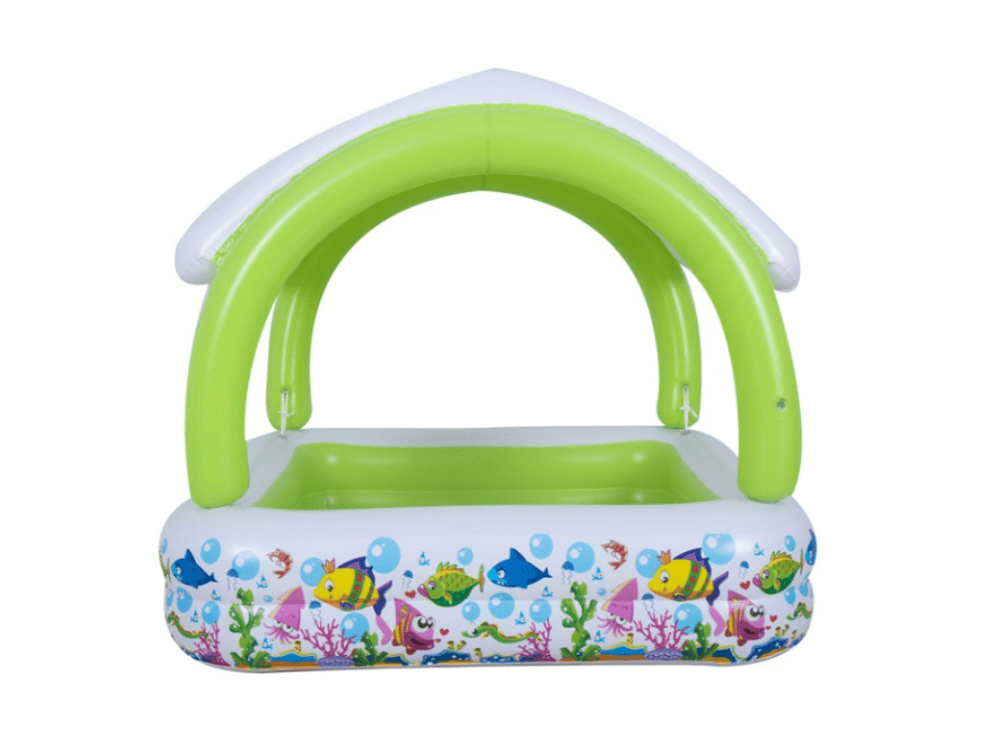 בריכת פעוטות עם גגון דגם עולם המים