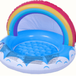 בריכת פעוטות עם גגון קשת בענן