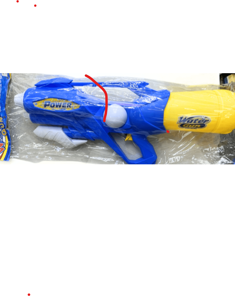 אקדח מים כחול וצהוב