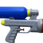 אקדח מים כחול ואפור