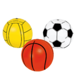 כדורי ספורט מתנפח כדורסל, כדורגל וכדורעף