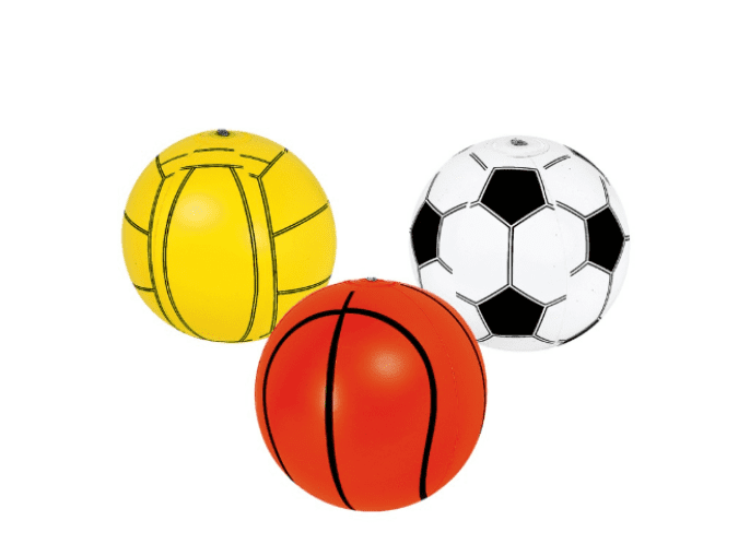 כדורי ספורט מתנפח כדורסל, כדורגל וכדורעף
