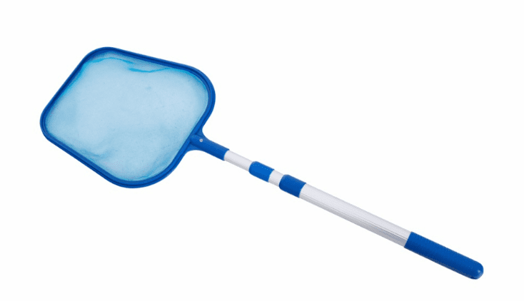 רשת לניקוי בריכה כחולה