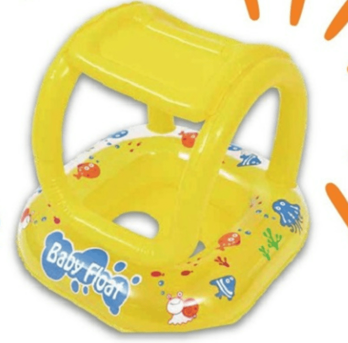 מצוף הליכון עם גגון לתינוקות