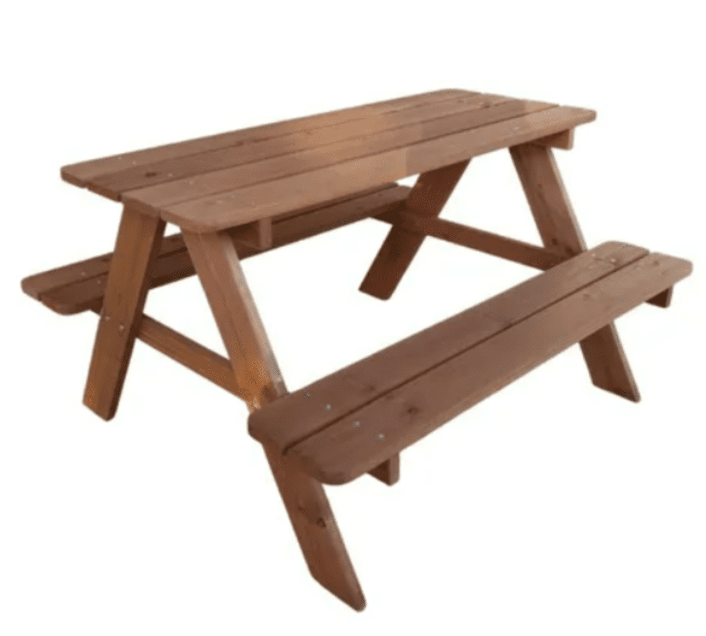 שולחן פיקניק מעץ לילדים