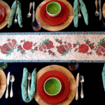 רימונים" ראנר שולחן עמיד בחום"