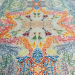 ראנר שולחן עמיד בחום יום שבת בגינה