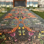 ראנר שולחן ליל שבת בגינה