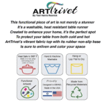 ⁦"רימונים"  ראנר שולחן עמיד בחום⁩ – תמונה ⁦3⁩