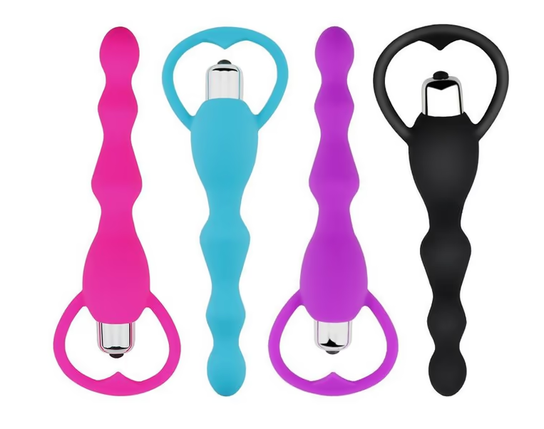 חרוזים אנאליים רוטטים מסיליקון רך