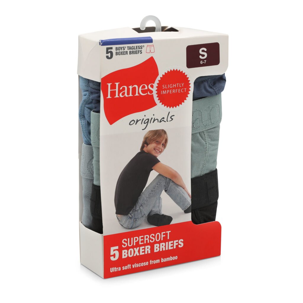 BOYS HANES BOXERS